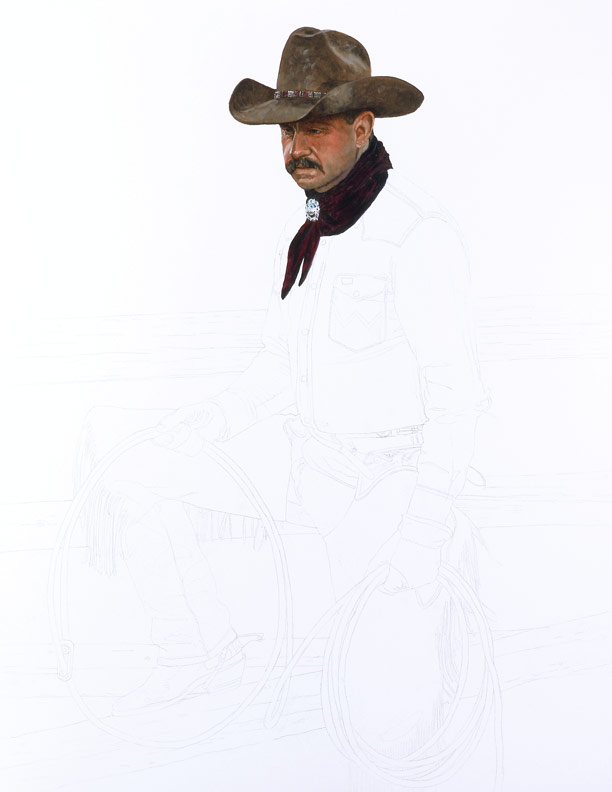 Bronze Cowboy WIP 1