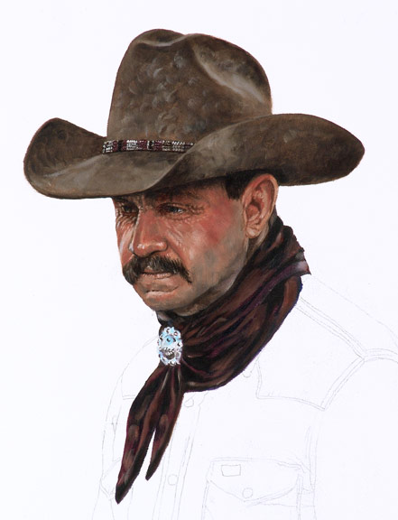 Bronze Cowboy WIP 2