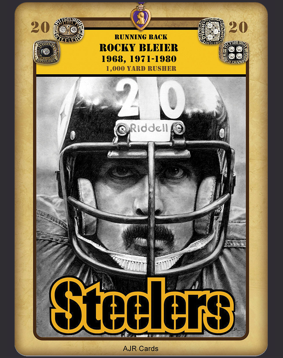 Rocky Bleier Intensity Tenth Power Card