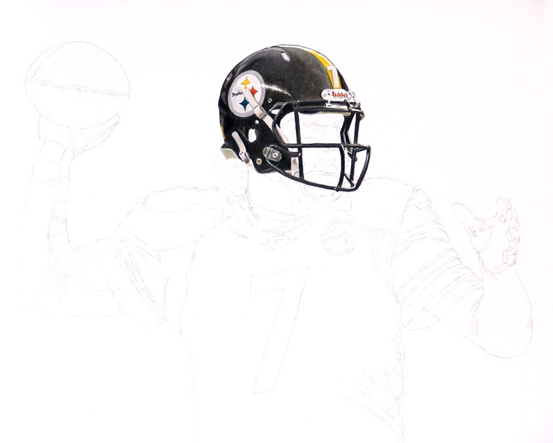 Standing Tall Ben Roethlisberger WIP 01