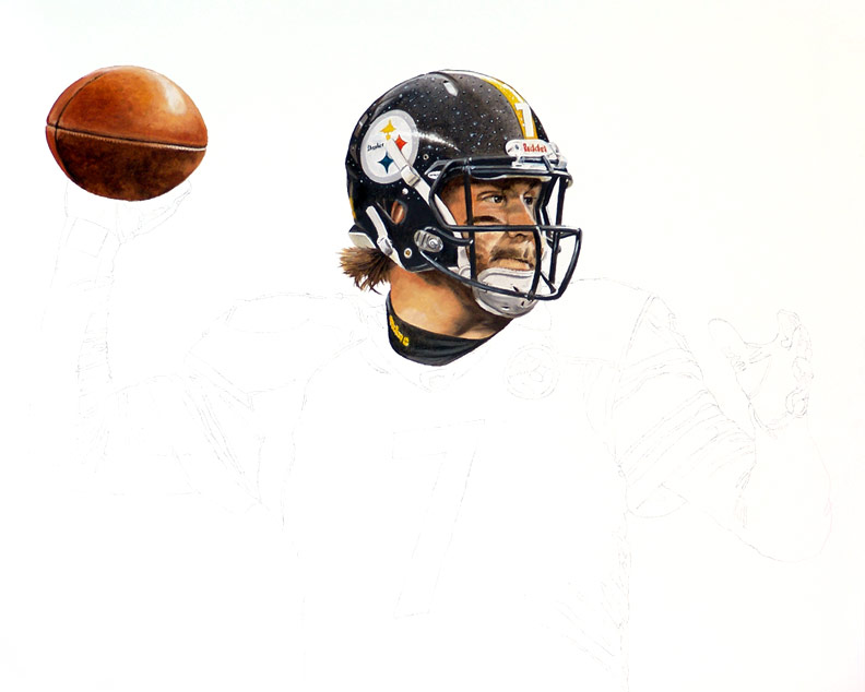 Standing Tall Ben Roethlisberger WIP 02