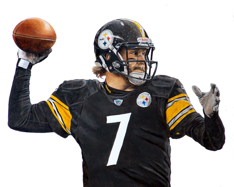 Ben Roethlisberger Pittsburgh Steelers 1, an art print by ArtStudio 93 -  INPRNT