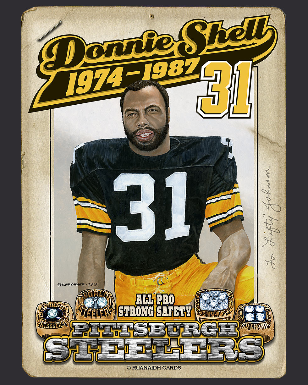 Steeler Great, Donnie Shell Card