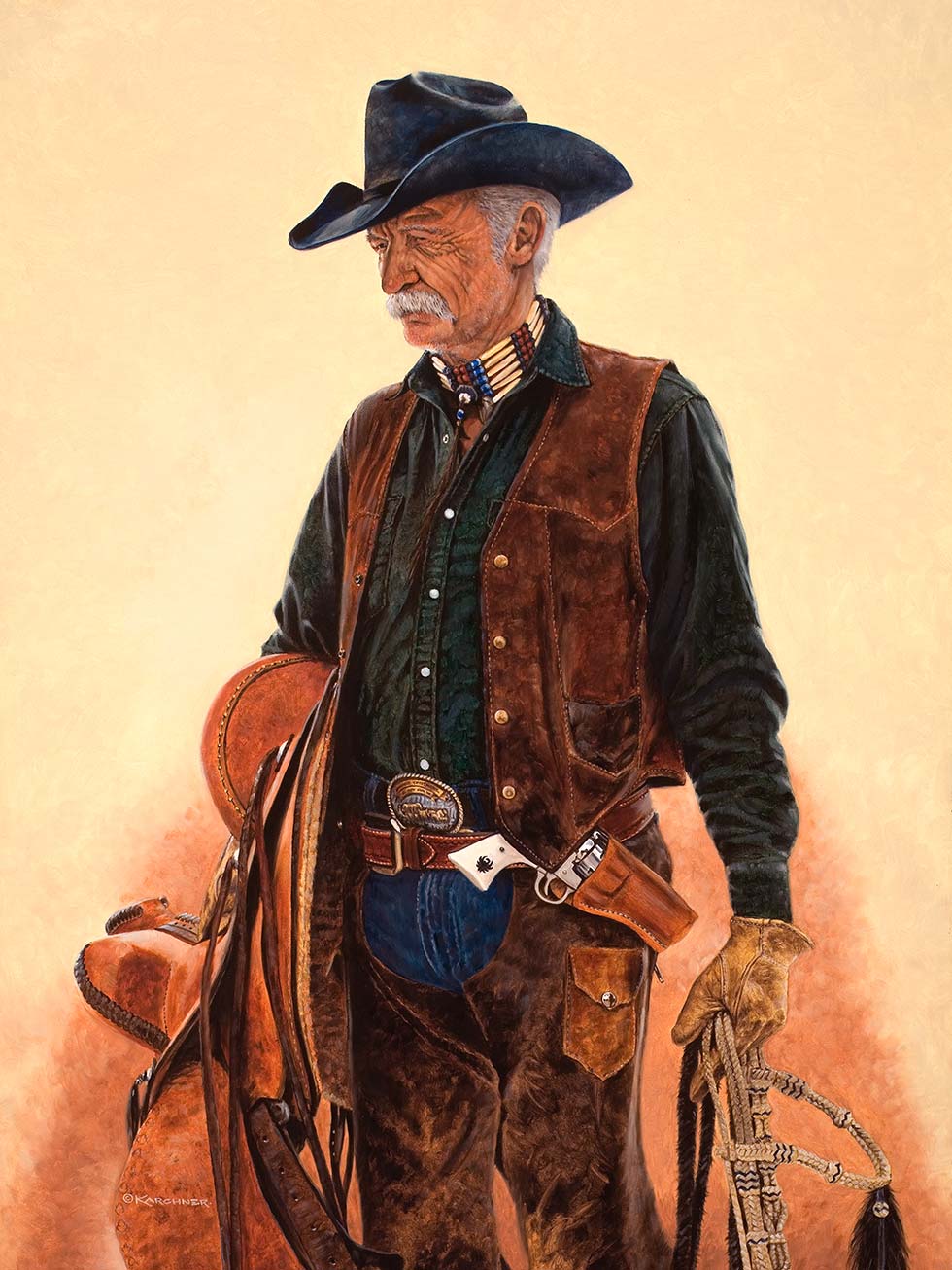 Painting of Last of the Real Cowboys