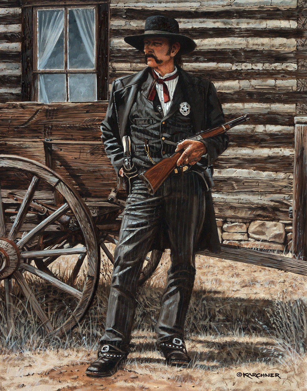 Painting of Wyatt Earp - Something Evil This Way Comes