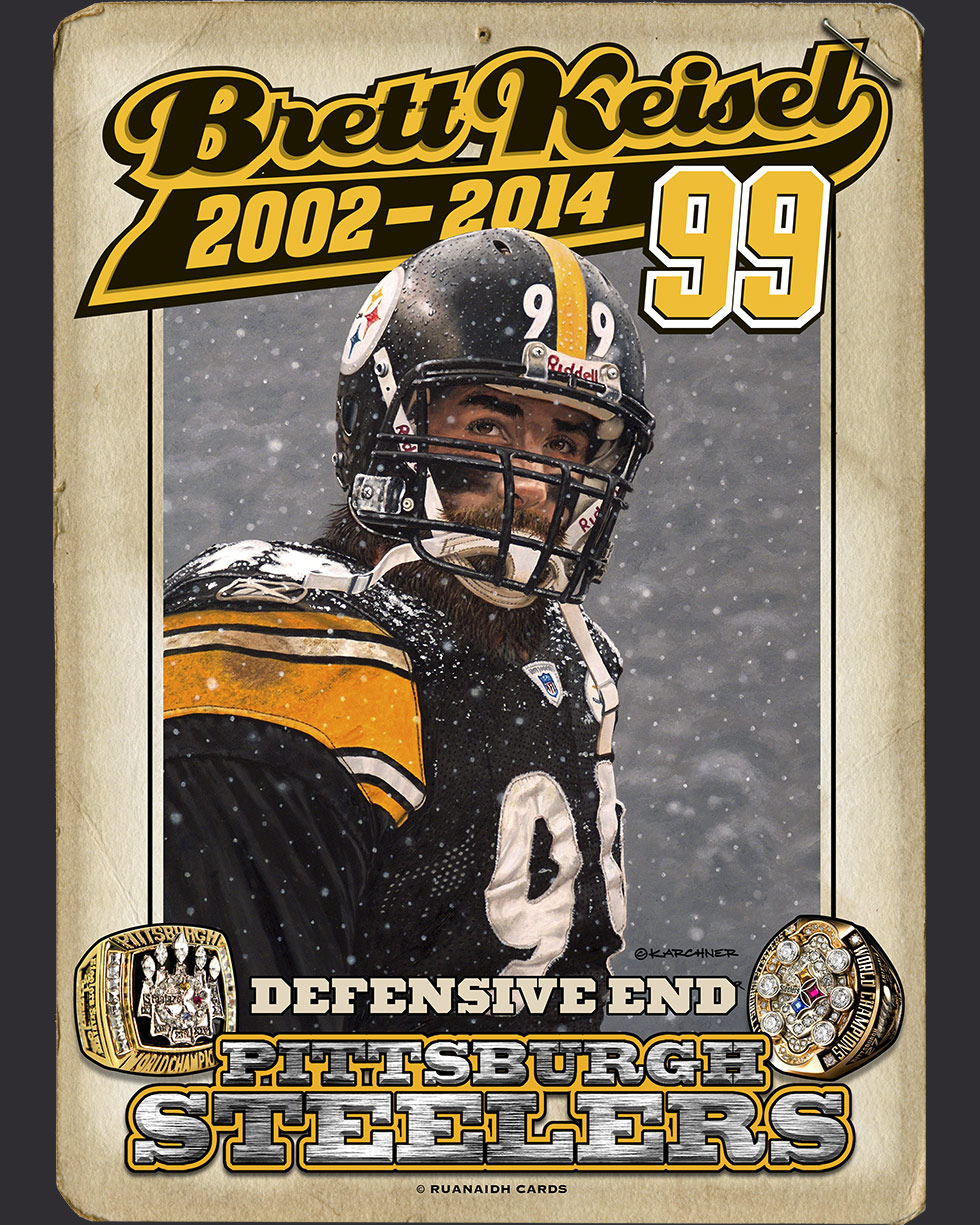 09 Seconds Remaining Brett Keisel Collector's Card