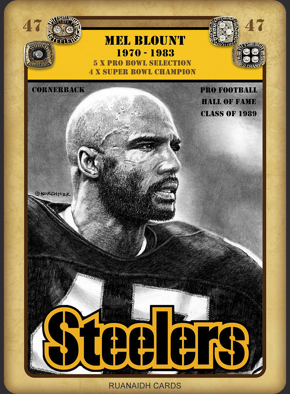 Pittsburgh Steeler Hall Of Famer, Mel Blount