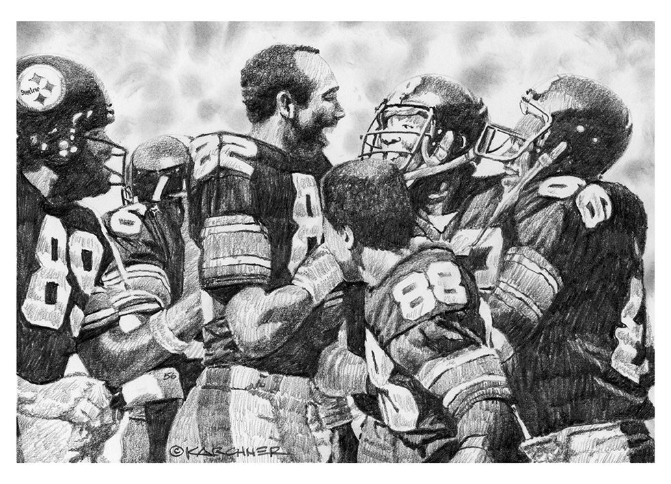 1970s Steelers featuring John Stallworth and Lynn Swann