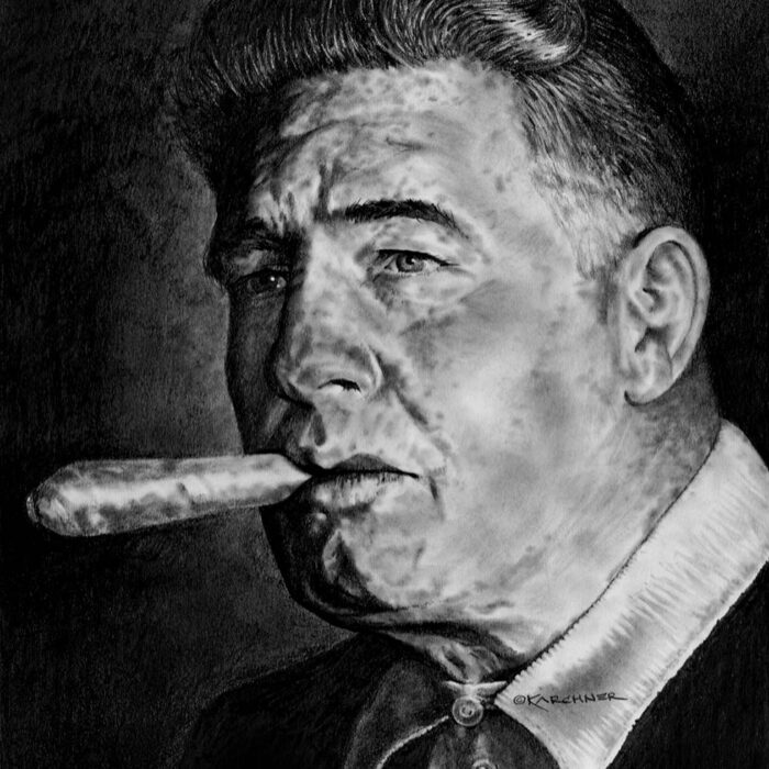 Pencil Illustration Of Art Rooney