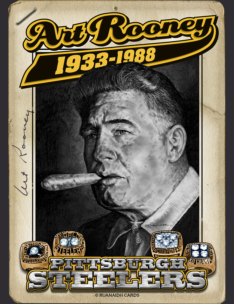 Photo of Art Rooney trading card