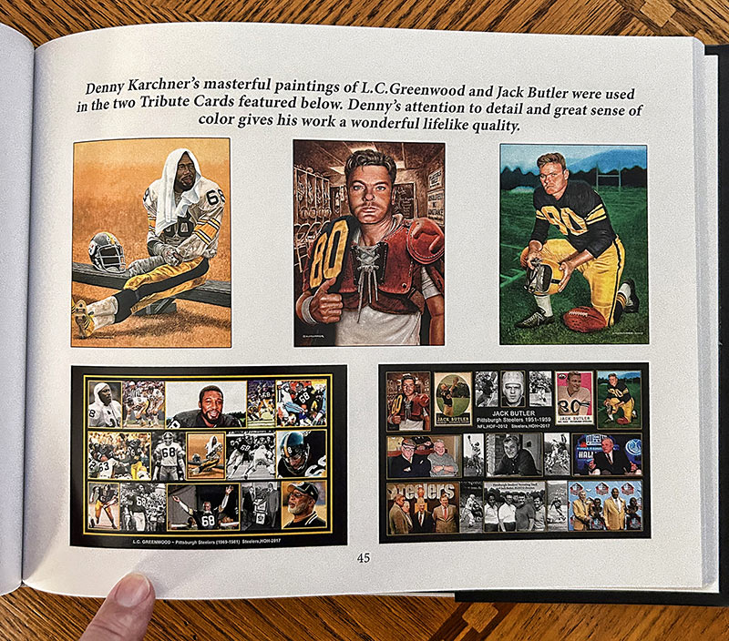 Photo of a page from "A Book of Cards" book